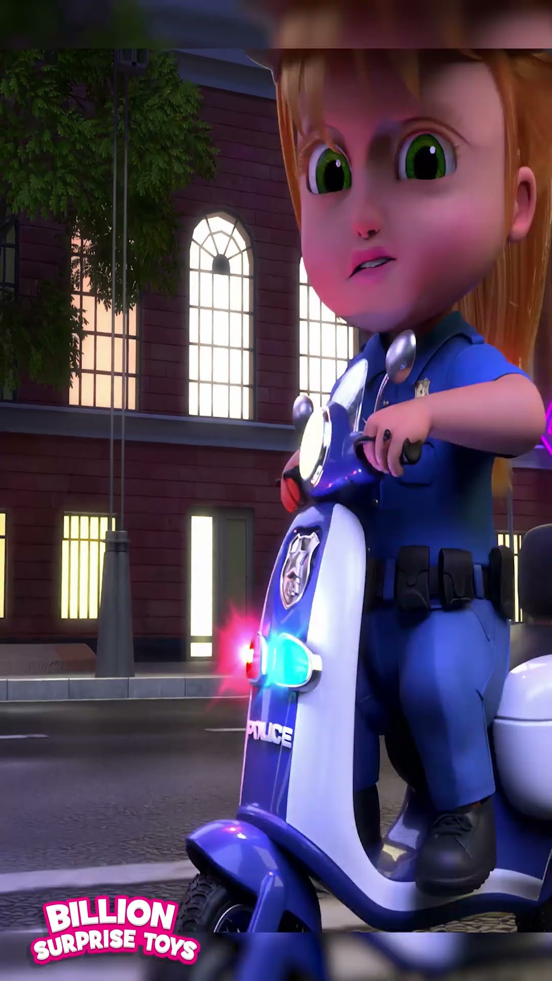 Police chase through the streets  - ABCs and 123s #shorts #billionsurprisetoys #police #chase