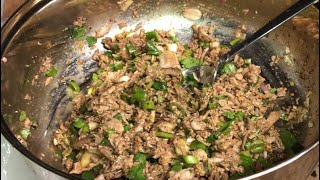 Making A Larb Nok ลาบนก Home made by Kayson Lao food