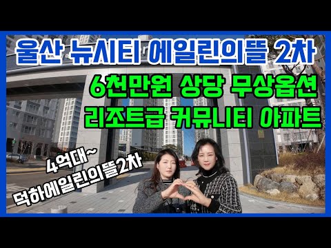 울산뉴시티에일린의뜰2차 6천만원 상당 무상옵션 리조트급 커뮤니티 아파트 4억대~ 덕하에일린의뜰2차