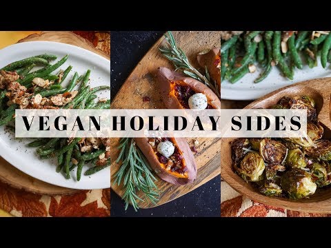Vegan Holiday + Thanksgiving Side Dish Recipes | Perfect Sweet Potatoes, Almond Green Beans, + More!