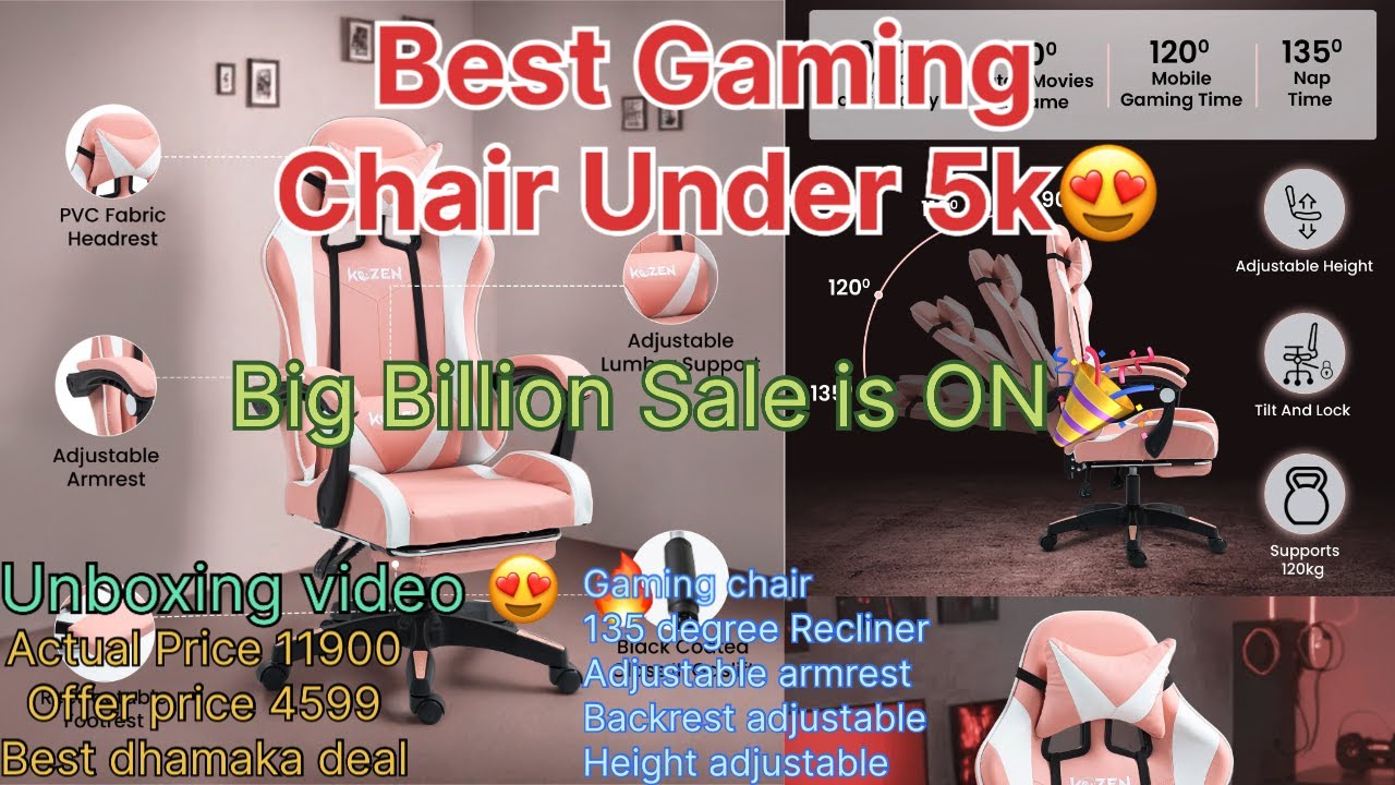Unboxing the KOZEN Pink Gaming Chair: Ergonomic Comfort & Stylish Design!