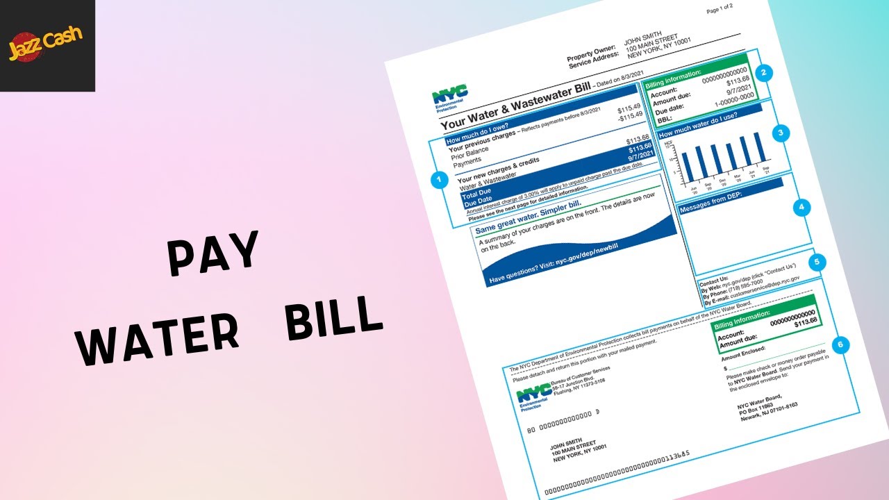 How to pay Water bill through JazzCash YouTube