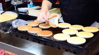 Japanese Pancake DORAYAKI Jiggly Fluffy Cake \/ Japanese Street Food