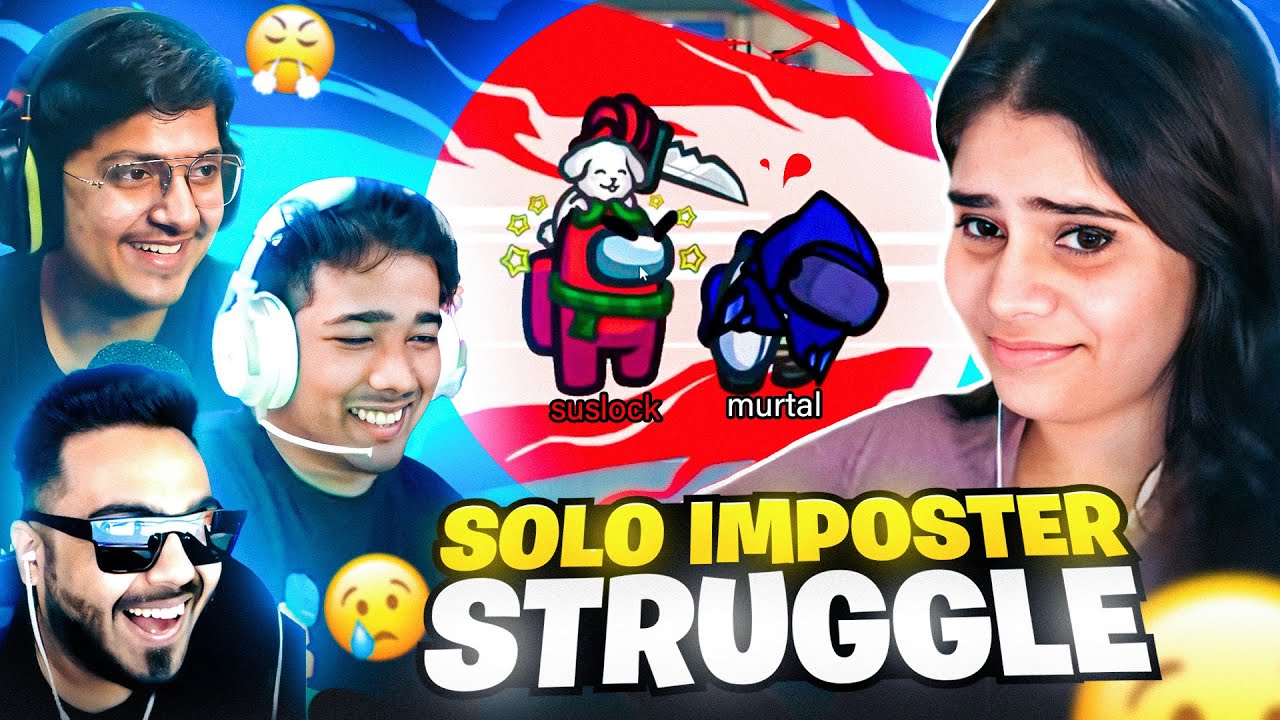 SOLO IMPOSTER STRUGGLE IN AMONG US 😥