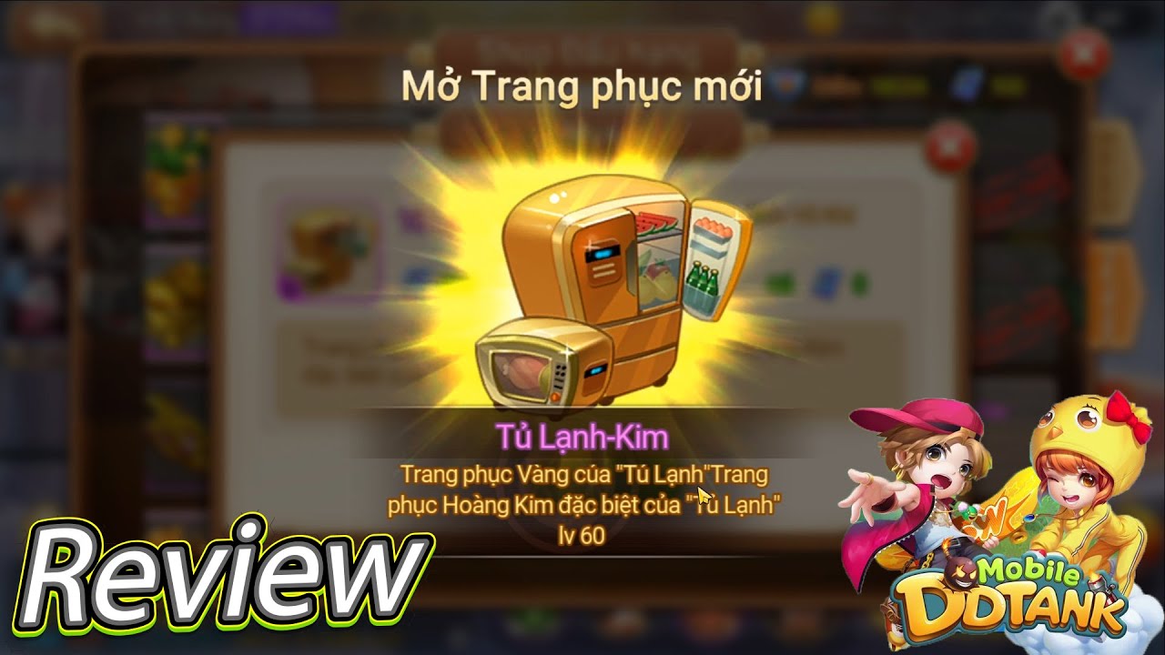 ddtank  2022 Update  DDTank Moblie:Trải Nghiệm Skin Vũ Khí Tủ Lạnh Mạ Vàng