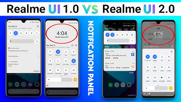 Realme UI 2.0 VS Realme UI Compare Notification Panel | Realme UI 2.0 first look notification panel