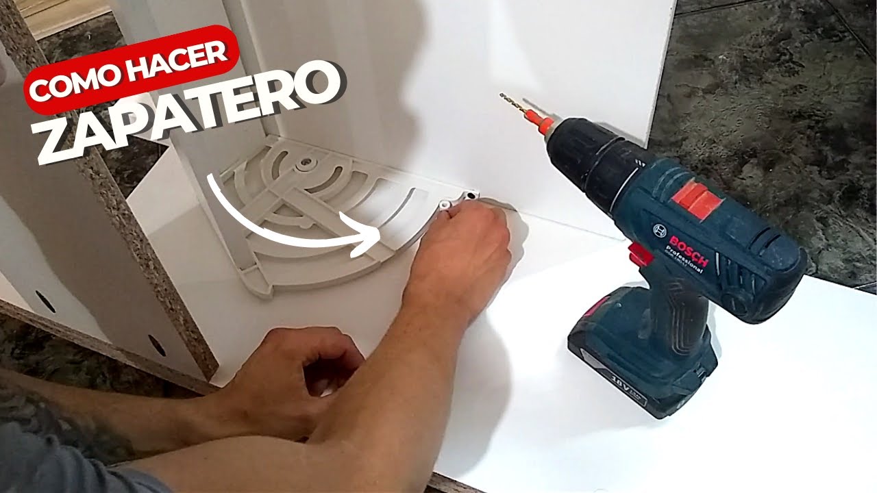 COMO HACER UN ZAPATERO DE MELAMINA / ESTILO MADERO #comohacer #woodworking #zapatero