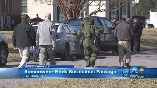 Portsmouth homeowner finds suspicious package