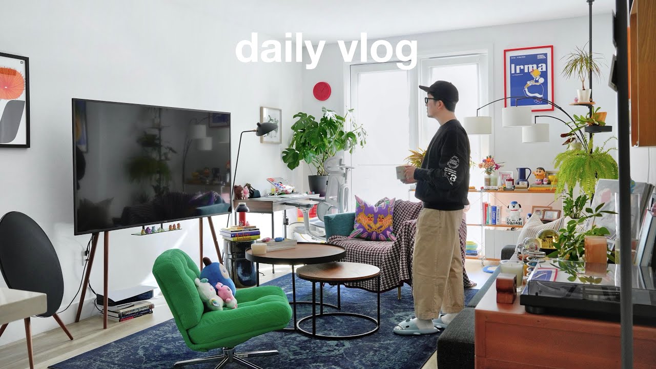 【Vlog】観葉植物とインテリア、40代男の暮らし | 一時帰国、日本で買いたいもの | リビングで過ごす日常 | アメリカ駐在