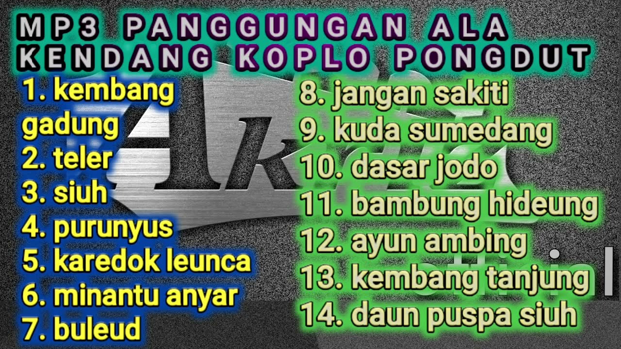 album panggungan mp3 pongdutkoplo bajidoran
