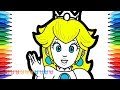 Princess Peach Daisy and Rosalina Coloring Pages