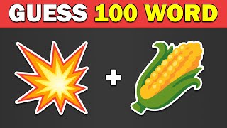 Guess 100 Words by Emoji | Quiz Fire - Emoji Quiz