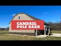 44x54 Gambrel POLE BARN 44x54: Built with 2nd (Floor)