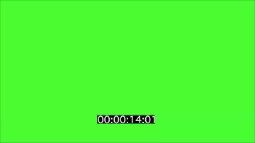 Clock count Greenscreen