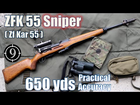 Swiss ZFK-55 Sniper Rifle to 650yds: Practical Accuracy (Feat BOTR...Zf Kar 55 Sniper with GP11ammo)