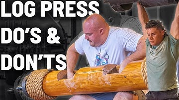 Log Press Breakdown W/ 2x Fittest on Earth Justin Medeiros