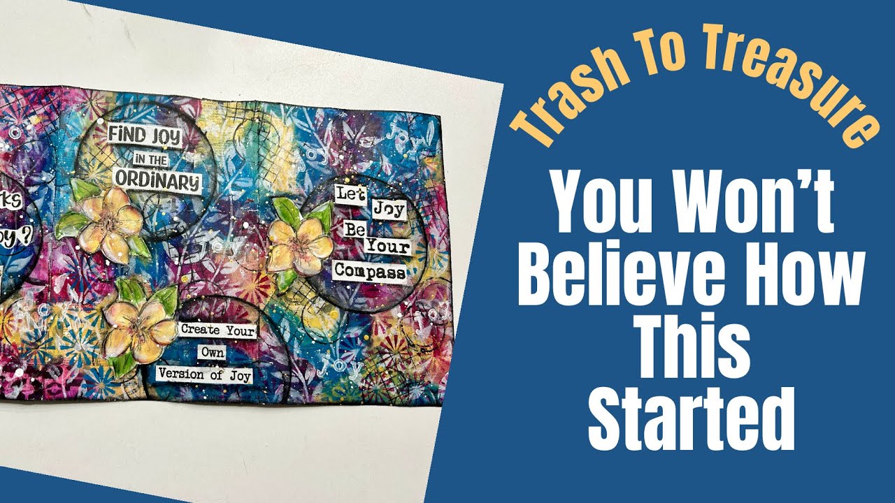 Step by Step Mixed Media Art Journal Tutorial Turn Trash Into A Mini