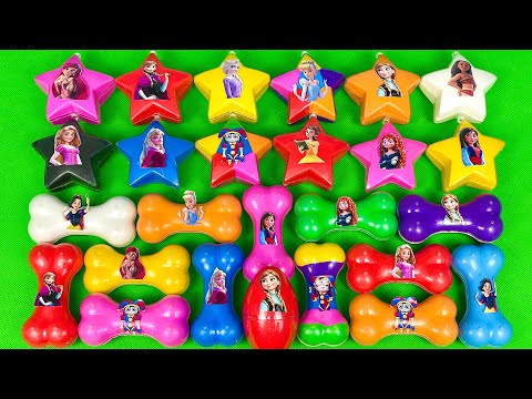 Amazing Digital Circus: Finding Disney Princesses Slime With Dog Bones- Satisfying Slime ASRM
