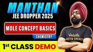 Basics of Mole Concept | Manthan Batch 2025 | Demo session by Pahul Sir