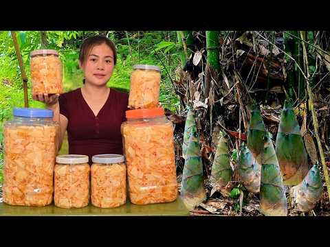 How to make traditional spicy and sour bamboo shoots from start to finish | By the girl Diep.