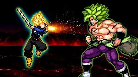 Trunks SSJ Rage V3 (New) VS Broly DBS V2 in Jump Force Mugen