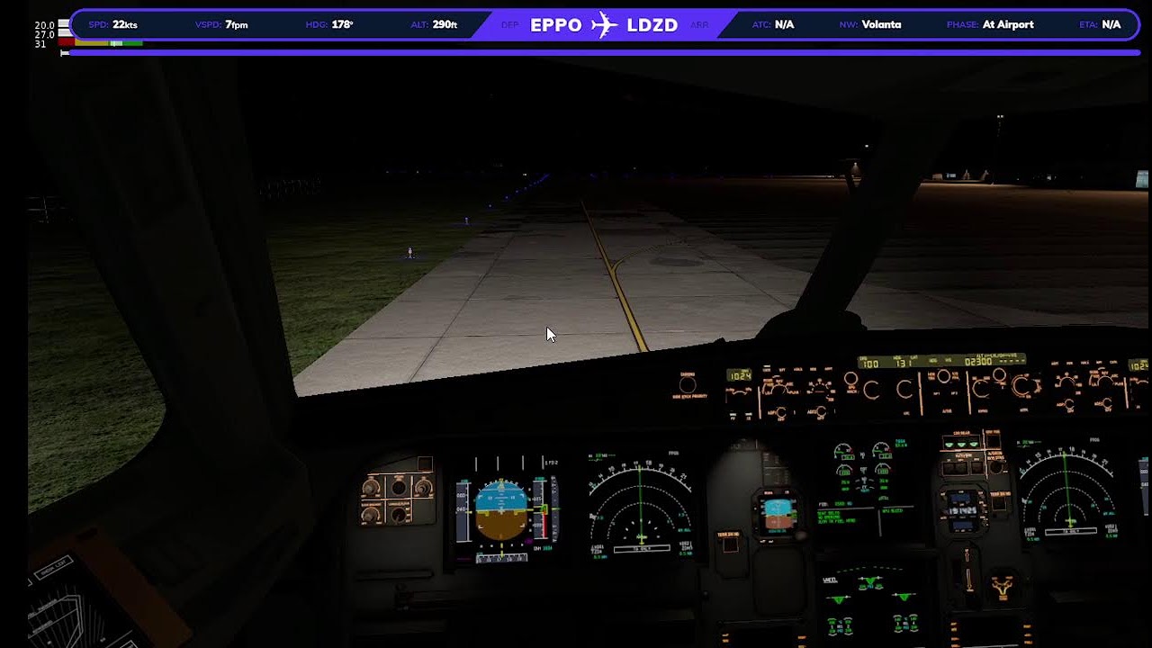 Xplane 12 A320 Poznań(EPPO) - Zadar(LDZD)