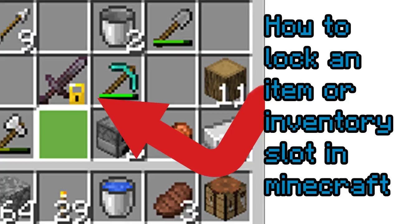 How To Lock An Inventory Slot In Minecraft Bedrock Edition Anni Boy Youtube