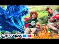 Dinosaurs at the Campfire - T-Rex Ranch Dinosaur Videos!