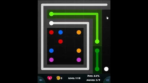 GREEN PACK LEVEL 118 - FLOW GAME ON FACEBOOK Connect the dots