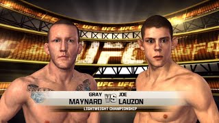 UFC Undisputed 2010 Gameplay Gray Maynard vs Joe Lauzon
