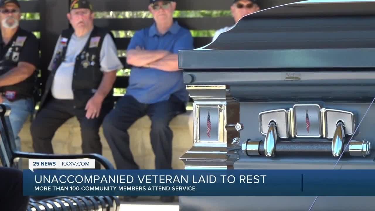Unaccompanied veteran laid to rest - YouTube