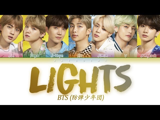 BTS - Lights (Color Coded Lyrics Eng/Rom/日本語字幕/한국어 가사) class=