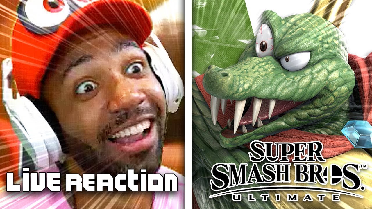 KING K. ROOL LIVE REACTION! - SMASH BROS ULTIMATE DIRECT | runJDrun