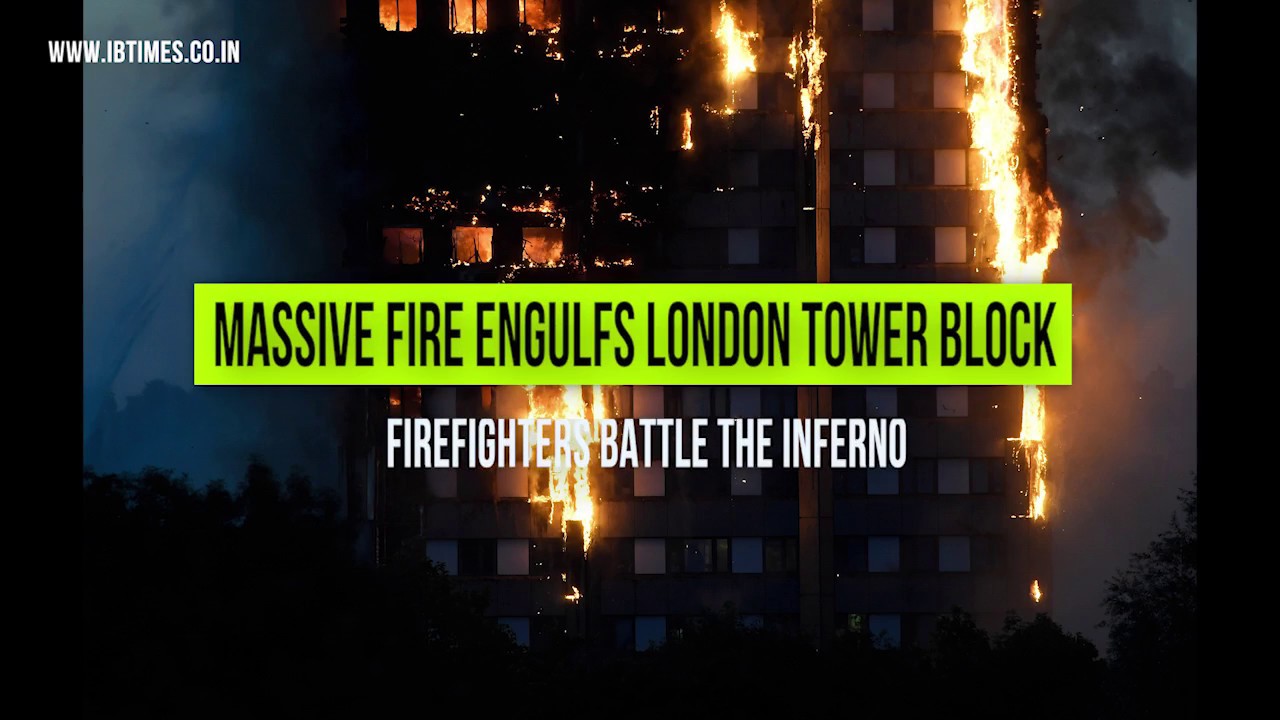London fire : Massive fire engulfs 27-storey tower, 200 firefighters at the spot