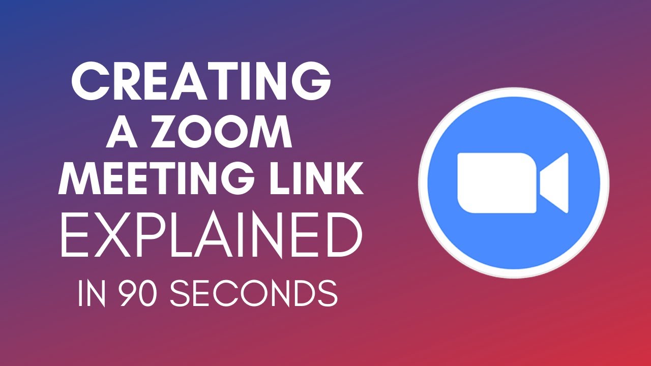 How To Create A Zoom Meeting Link In 2024? - YouTube