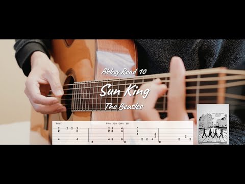 Sun King - The Beatles (Abbey Road #10) [Free TAB] ( Fingerstyle Guitar Solo )