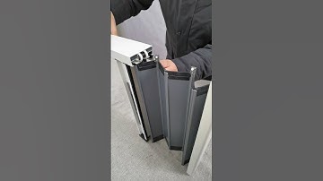 Aluminum partition door, push and pull smooth, folding does not take up space #qiangning