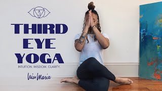 🧿  20 Minute Third Eye Chakra Yoga | Intuition, Wisdom, Clarity 🧿 screenshot 4