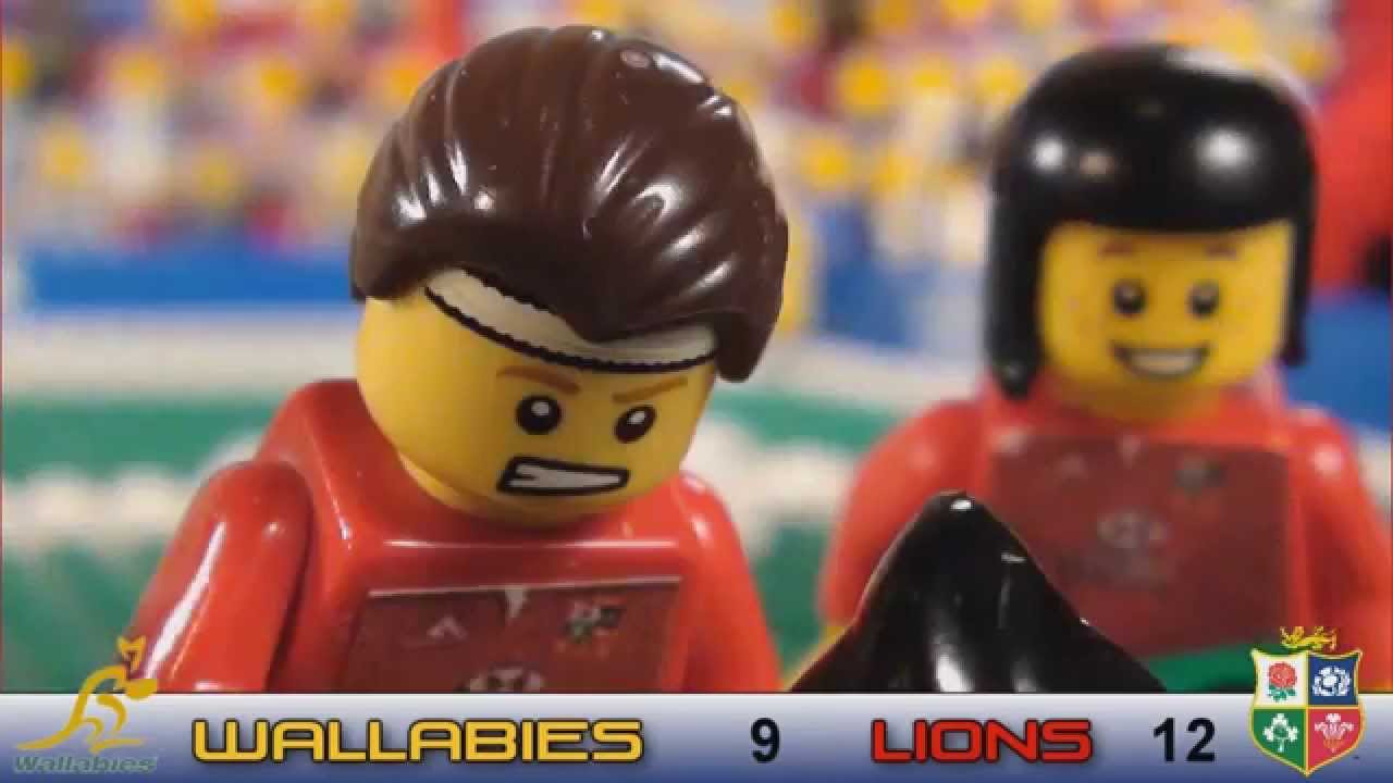 LEGO Rugby North tackle v Australia second test YouTube