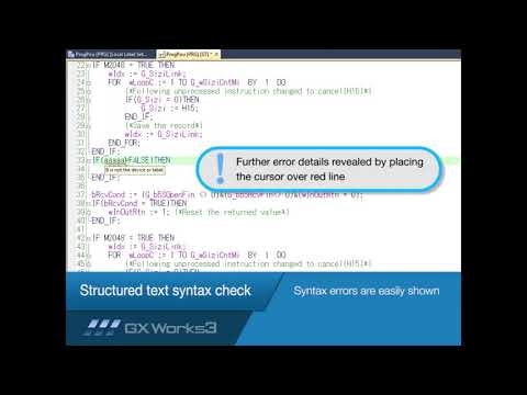 Mitsubishi Electric Quick Tips  Structured Text Error Checking in GX Works3
