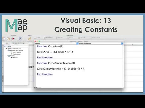 VB: 13 Creating Constants