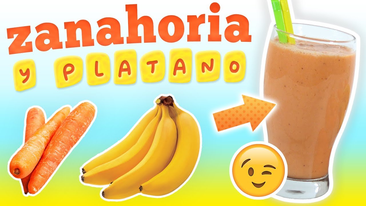 Batido de Zanahoria y Plátano para Cuidar la Piel y Mejorar la Vista Batido de Zanahoria y Plátano para Cuidar la Piel y Mejorar la Vista