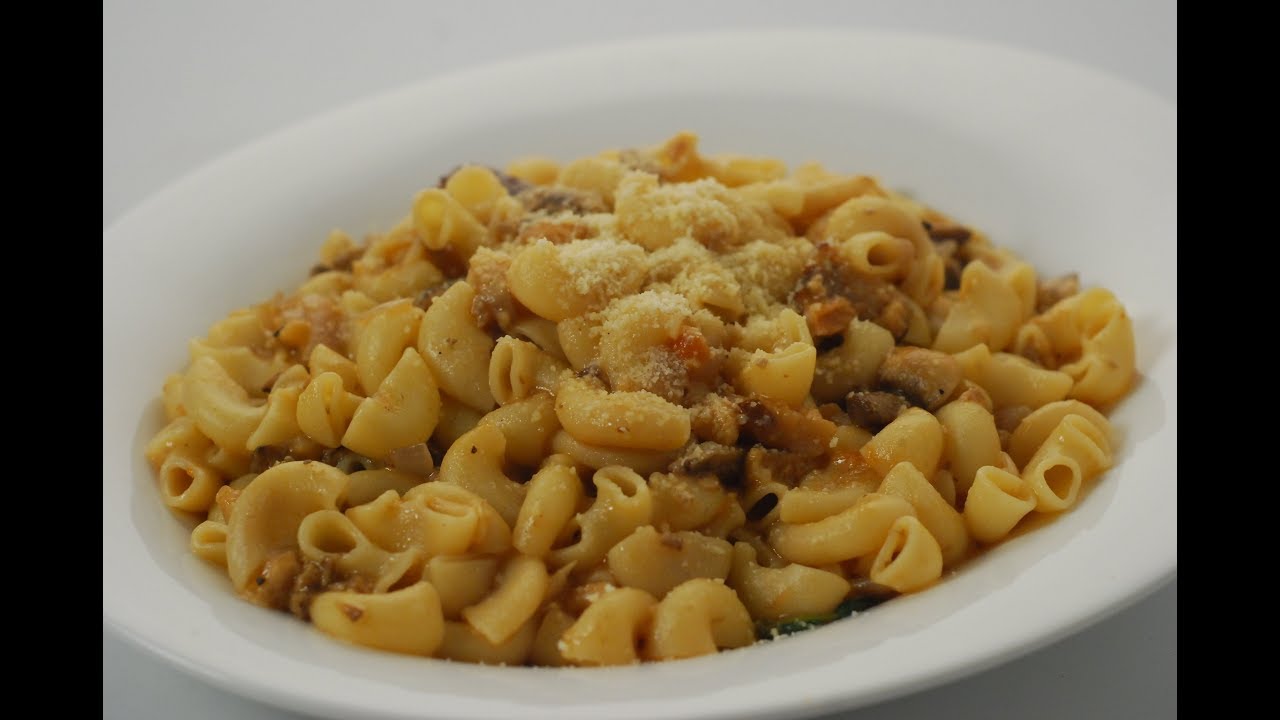 Macaroni With Mushroom Ragout