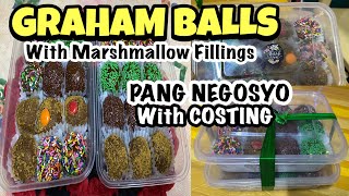 GRAHAM BALLS RECIPE | PATOK PANGNEGOSYO WITH COSTING | Andrea Salandanan