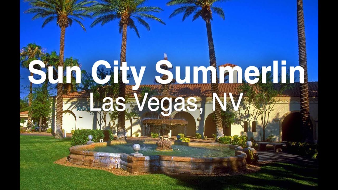 Sun City Summerlin The Largest Active Adult Community in Nevada YouTube