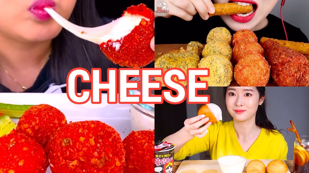 🧀CHEESE BALLS EATING ASMR CREAMY CHEESY CHEESE BALLS YouTube