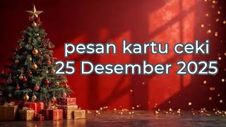 Pesan kartu ceki🍒 cinta, uang dan hal hal berharga untukmu akan datang dalam hidupmu