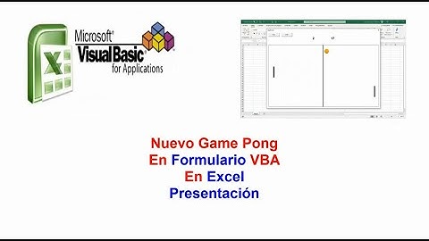 Proyecto Game Ping Pong en formulario VBA  - Presentación