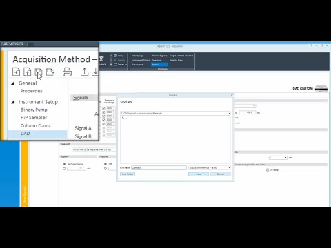 OpenLab CDS For ChemStation Users Acquisition Methods