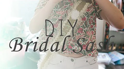 DIY Bridal Sash | ABBEY KATHLEEN